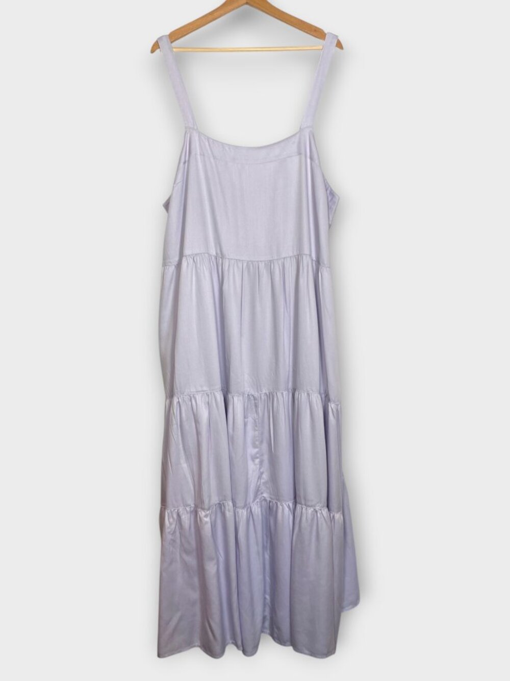 Tiered Maxi Tent Dress by The Drop 2X Lilac Pockets Summer Casual